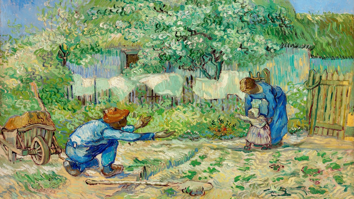 First Steps by Vincent van Gogh