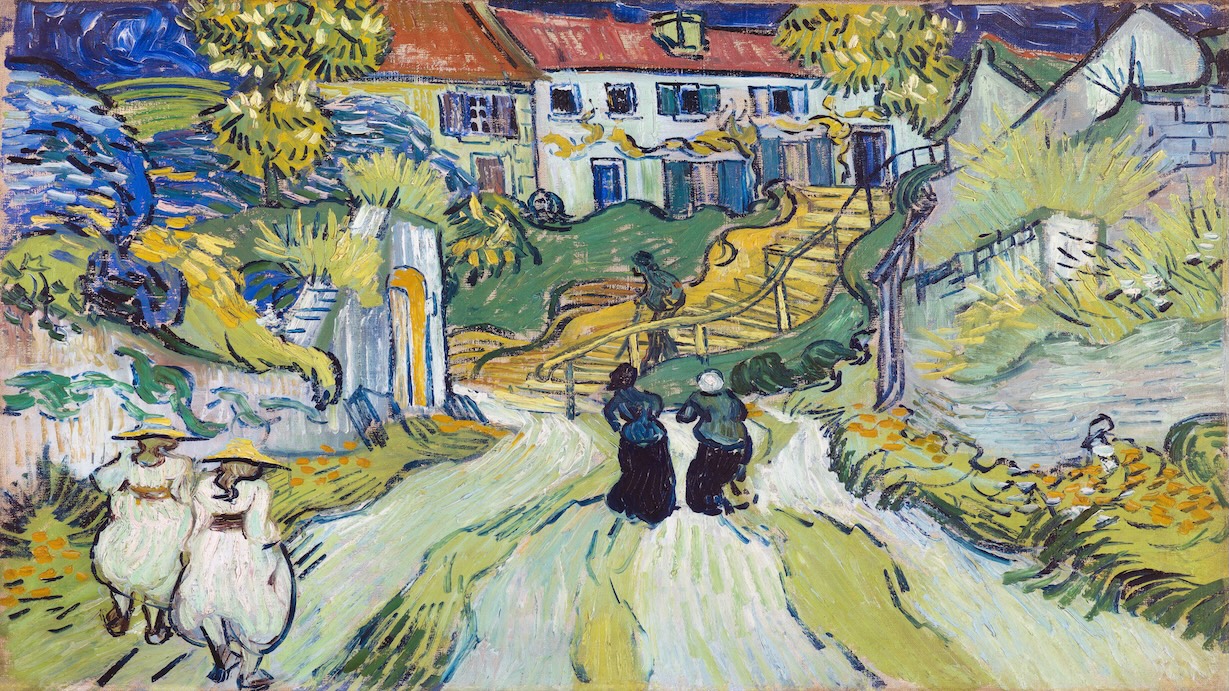 Stairway at Auvers by Vincent van Gogh