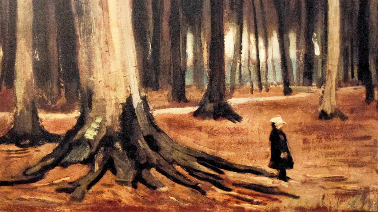 Girl in the Woods by Vincent van Gogh
