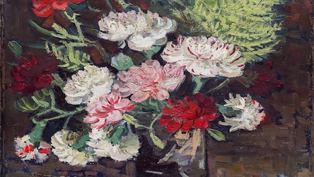 Vase with Carnations by Vincent van Gogh