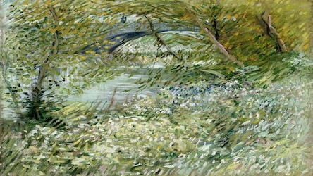 River Bank in Springtime by Vincent van Gogh
