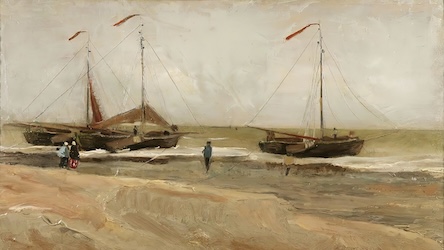 Beach in Calm Weather by Vincent van Gogh