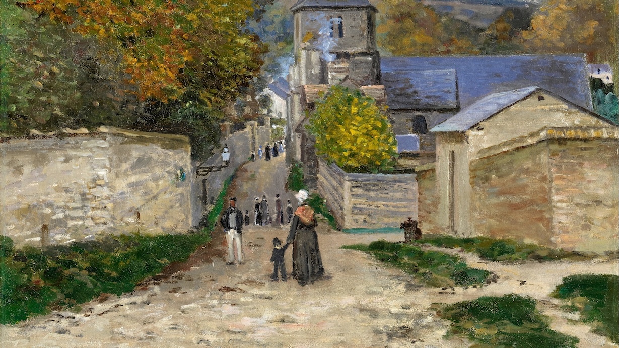 Street in Sainte-Adresse by Claude Monet