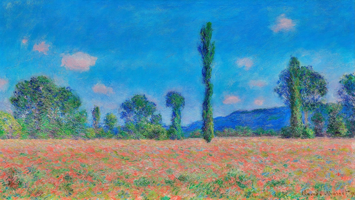 Poppy Field in Giverny by Claude Monet