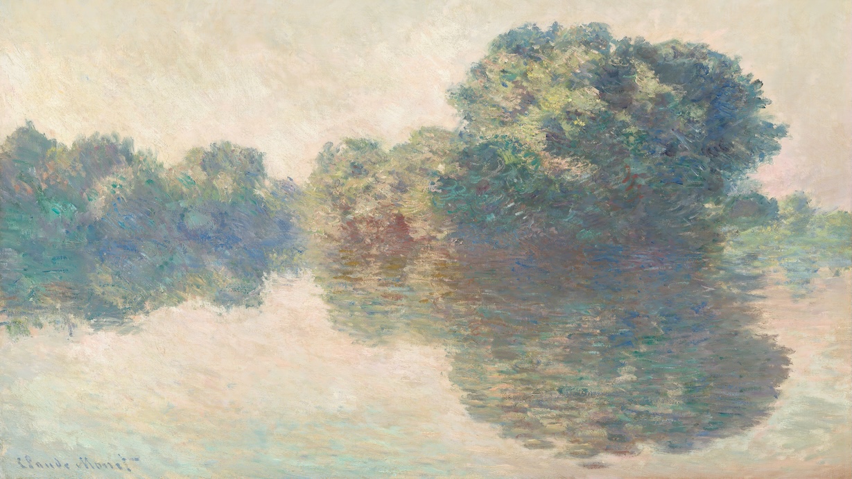 Seine Landscape by Claude Monet