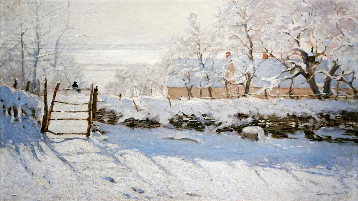 The Magpie by Claude Monet
