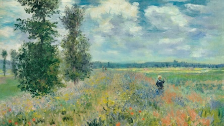 Poppy Fields by Claude Monet