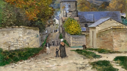 Street in Sainte-Adresse by Claude Monet