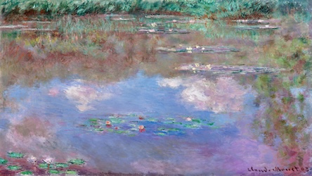 The Water Lily Pond by Claude Monet