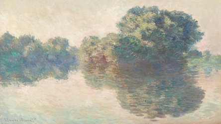Seine Landscape by Claude Monet