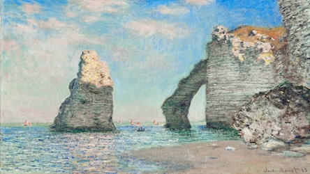 The Cliffs by Claude Monet