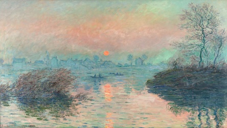 Sunset on the Seine by Claude Monet