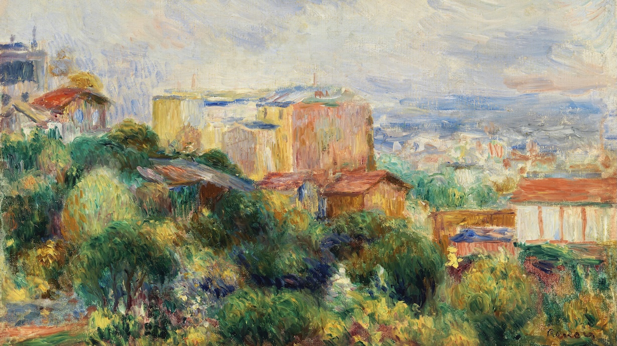 Sunlit Terrace by Pierre-Auguste Renoir