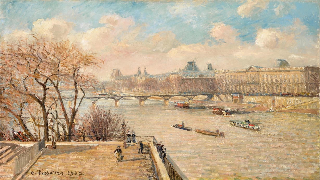 The Louvre from the Pont Neuf by Camille Pissarro