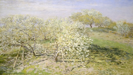 Fruit Trees in Bloom by Claude Monet