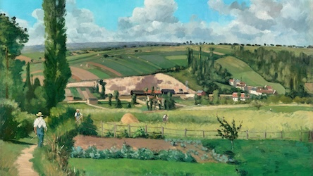 Landscape at Les Patis by Camille Pissarro