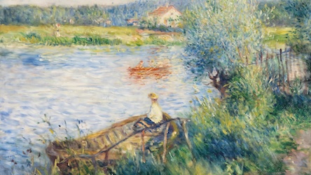 Village Scene by Pierre-Auguste Renoir