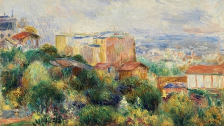 Sunlit Terrace by Pierre-Auguste Renoir