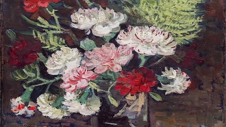 Vase with Carnations by Vincent van Gogh