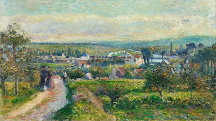 French Landscape View by Impressionist Master