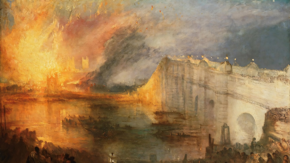 The Burning of the Houses of Lords and Commons by J.M.W. Turner