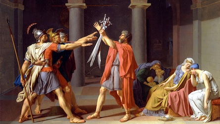 Oath of the Horatii by Jacques-Louis David