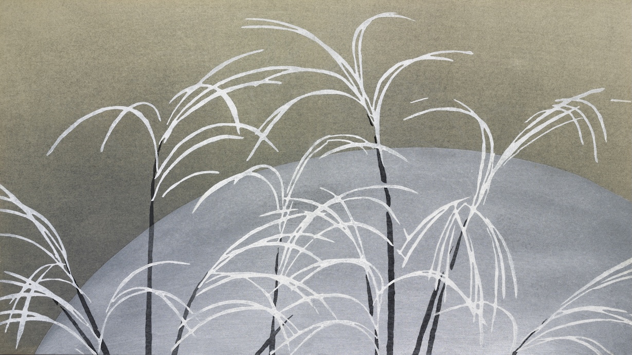 Frost on Grass - Japanese Vintage Art
