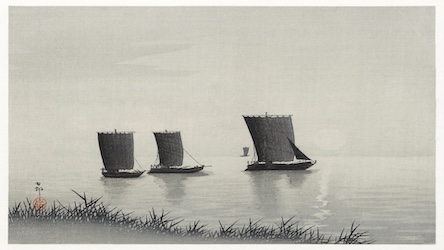 Japanese Fishing Boats - Japanese Vintage Art