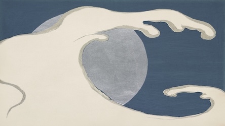 Vintage Japanese Waves and Sun - Japanese Vintage Art