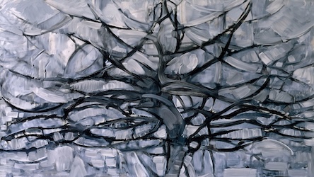 Gray Tree Abstract by Contemporary Artist - Abstract Art