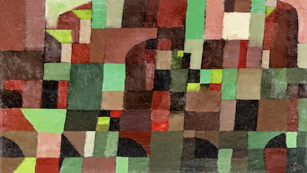 Red and Green Architecture by Paul Klee - Abstract Art