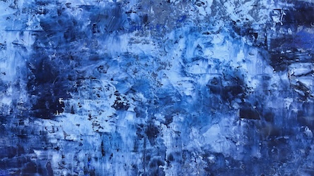 Blue Wall Texture by Contemporary Artist - Abstract Art