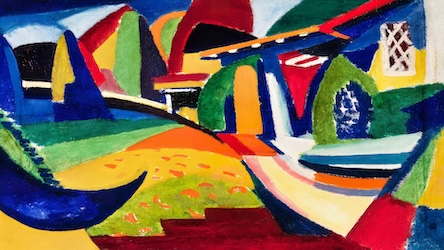 Colorful Vintage Abstract by Contemporary Artist - Abstract Art
