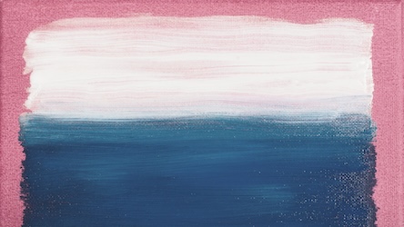 Pink Blue White Abstract by Contemporary Artist - Abstract Art