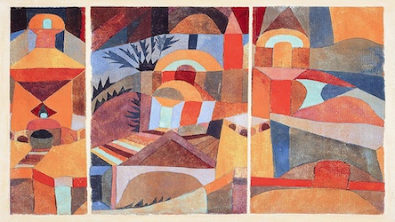 Temple Gardens by Paul Klee - Abstract Art