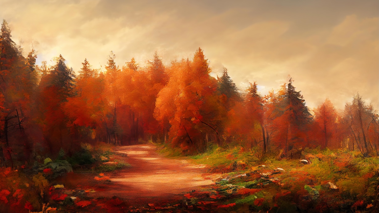 Autumn Forest Landscape - Forest Landscape Artist Autumn Art