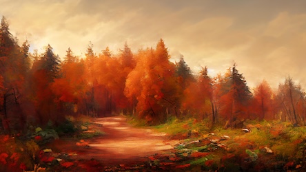 Autumn Forest Landscape