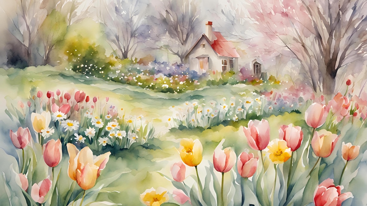 Easter Spring Garden