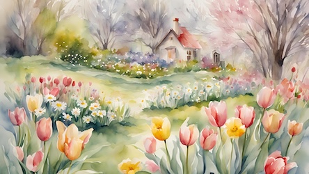 Easter Spring Garden