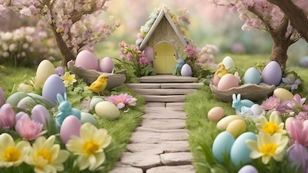 Easter Garden Path