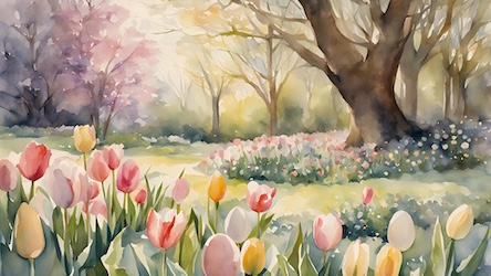 Easter Tulip Field