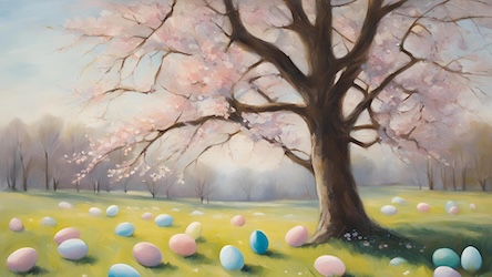 Easter Tree with Eggs