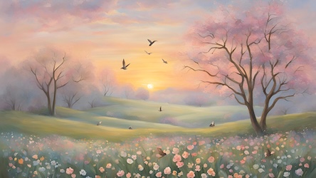 Easter Sunrise Scene