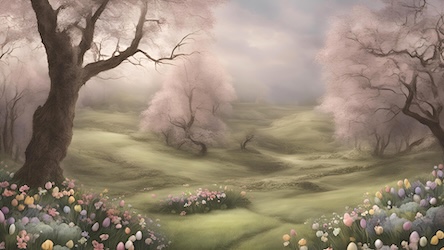 Easter Meadow Scene