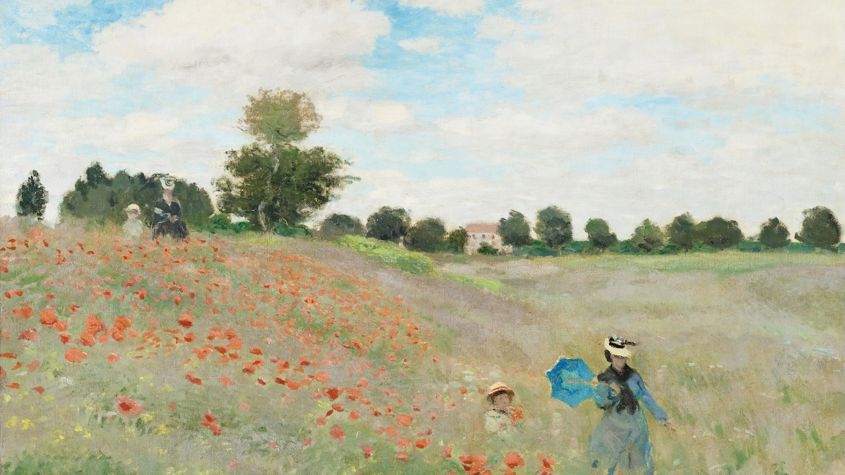 The Poppy Field - Claude Monet Spring Art