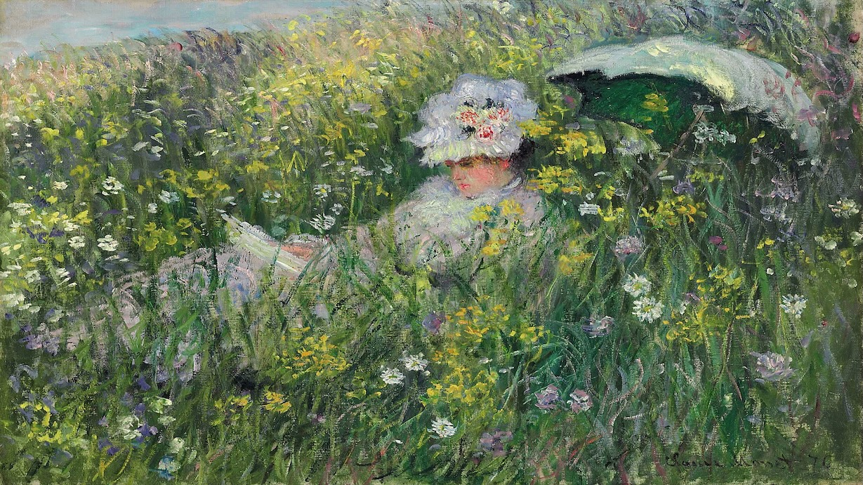 Dans la Prairie - Claude Monet Spring Art