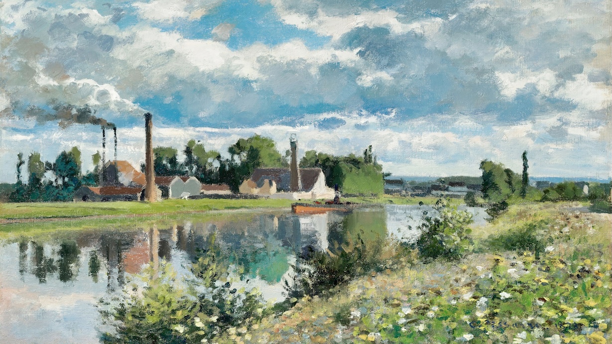 River Landscape - Camille Pissarro Spring Art