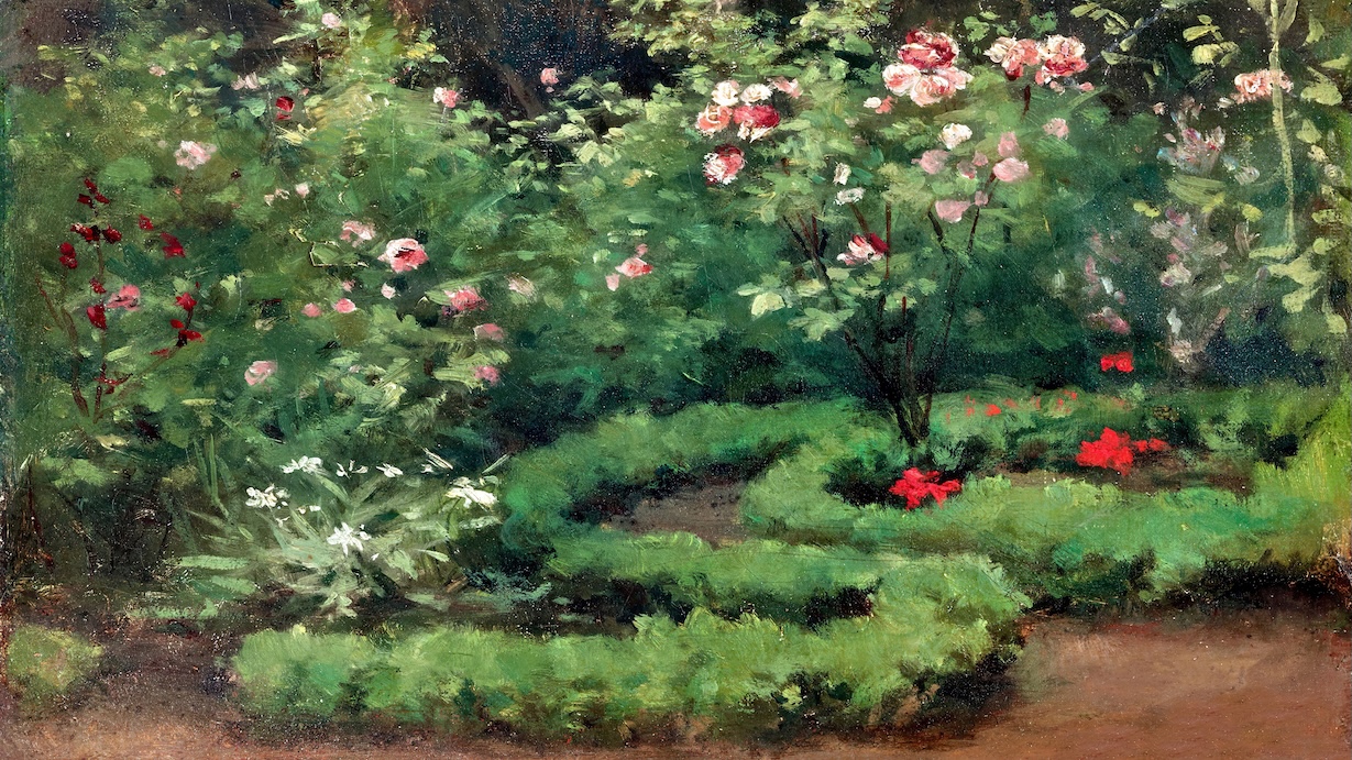 Vintage Rose Garden - Rose Garden Artist Spring Art