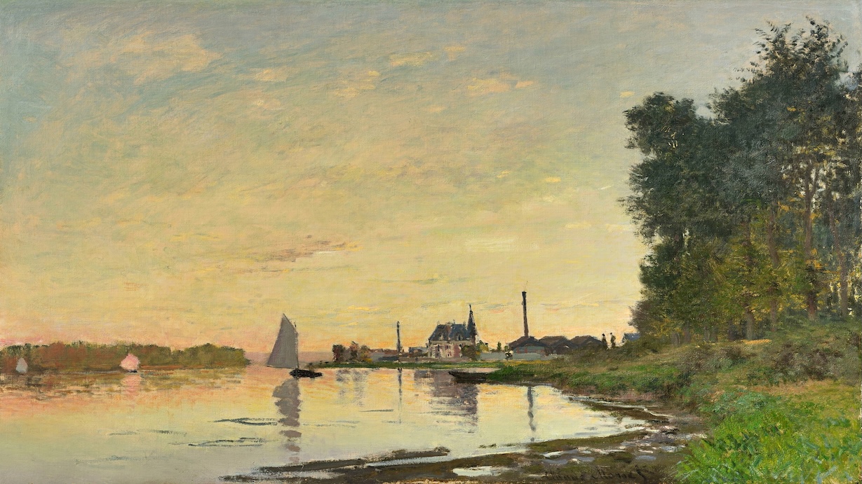 Monet Argenteuil in Late Afternoon - Claude Monet Summer Art