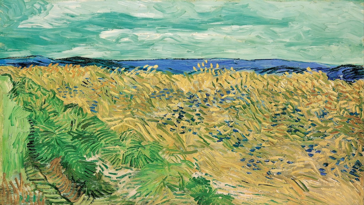 Van Gogh Wheatfield with Cornflowers - Vincent van Gogh Summer Art